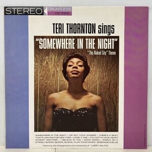 JAZZ/TERI THORNTON テリー・ソーントン/ SINGS SOMEWHERE IN THE NIGHT (LP) 国内盤 (g261)