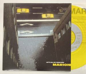 90's/MARION/ LET'S ALL GO TOGETHER c/w THE LATE GATE SHOW (7&#34;) UK盤 CLEAR YELLOW WAX (g187)