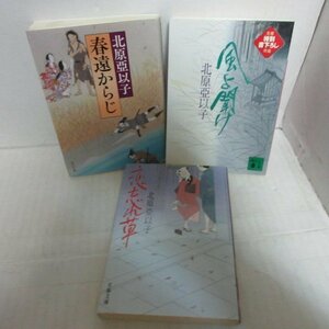 ●◆北原亞以子文庫本3冊「春遠からじ」「恋忘れ草」「風よ聞け」