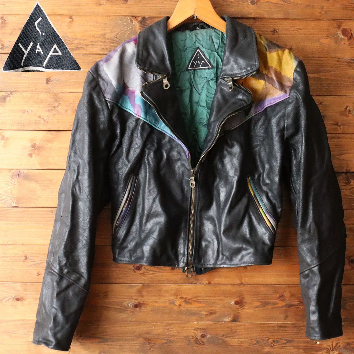 vintage italy製 riri ジップ デザイン フライト ジャケット 商品