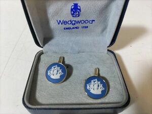 Wedgwood ウェッジウッド カフスボタン カメオ 帆船 アクセサリ