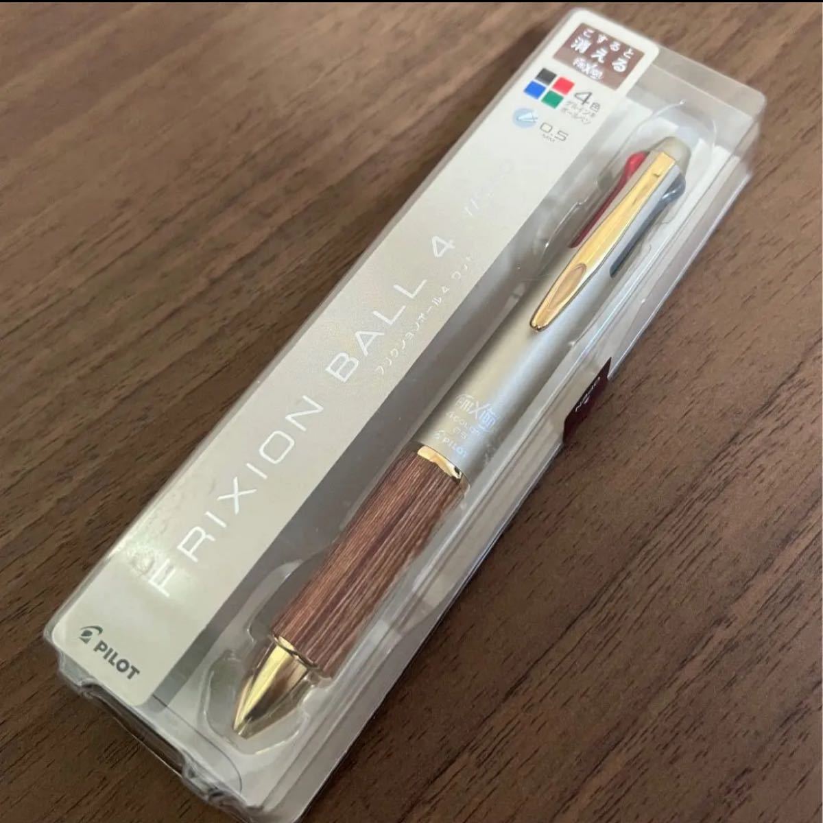入手困難 ロフト限定 フリクションボール4 ウッド frixion 4色 ピンク
