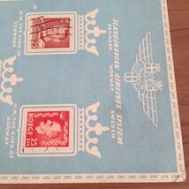 ○【送料無料】1950年 デンマーク製 スカンジナビア航空 ポスト 記念切手はがき ハガキ ビンテージ ヴィンテージ アンティークレトロ_画像4