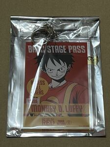 【未使用品】　劇場版『ONE PIECE FILM RED』 × TOWER RECORDS トレーディングBIGアクリルキーホルダー ルフィ タワレコ ワンピース