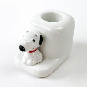  Snoopy PEANUTS toothbrush stand white Mali mo craft 