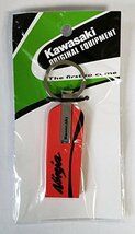 KAWASAKI (カワサキ) 純正部品（OEM） RED カワサキスクエアーキーホルダー J7002-0136_画像1