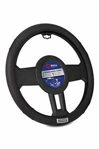 SPARCO-CORSA スパルココルサ ステアリングカバー Mサイズ(37～38cm) ブラック SPC1113BK_J