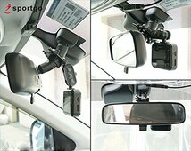 【iSportgo正規品 S90】アルティメット ドライブレコーダー ミラー マウント、360度回転 バックミラー ホルダー_画像6