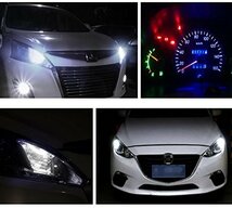 HooMoo T10 LED ホワイト 爆光 2個 ハイグレードモデル 優しく明るい光拡散タイプ 3030LED素子 100000時間寿命 12V LED 白_画像5