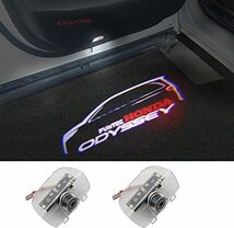 カーテシランプ カーテシライド ホンダ LED 高輝度 Odyssey Accord アコード オデッセイ LEDロゴ ドアライト投影が鮮明である_画像1