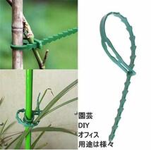 園芸用 繰り返し 使える ナイロン製 結束バンド 17cm 200本 セット リピートタイ ビニールタイ 支柱 苗木 棚 固定 農業_画像5