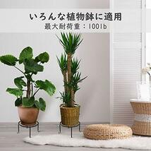 フラワースタンド Lewondr 花台 スタンド 鉢スタンド アイアン プランターラック 猫脚付 観葉植物 園芸ラック 植木鉢置き_画像3