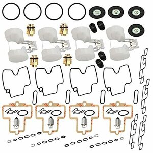 4セットFCR SX EXCキャブレター修理キットはに適合ケイヒンFCRスラントボディ用キャブレター28 32 33 35 37 39 41