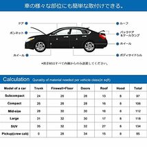 uxcell 断熱マット 車用 熱反射 吸音 防音 遮音防音材料 ガラス繊維 シルバートーン 厚さ10mm_画像6