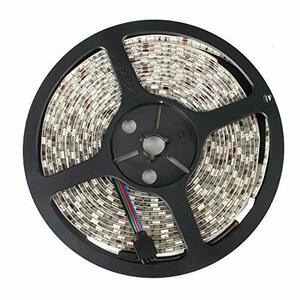 LEDテープライト 高輝度 5m SMD5050 防水 300連 RGB 正面発光 12V 切断可能 強力粘着両面テープ 自転車 カラオケ 建築装飾照明等