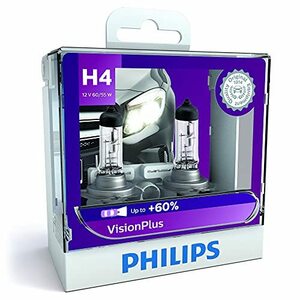 フィリップス 自動車用バルブ&ライト ヘッドライト ハロゲン H4 3300K ヴィジョンプラス 車検対応 2個入り PHILIPS VisionPlus 12342VPS2
