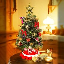TUANR クリスマスツリー 卓上、ミニクリスマスツリー クリスマスツリー 卓上 50cm-クリスマス・ツリー 飾り LED イルミネーション_画像1