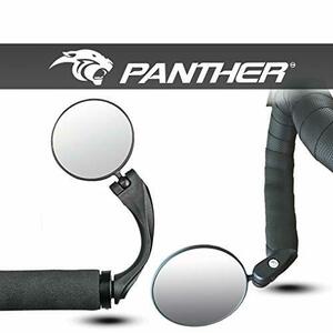 PANTHER (パンサー) 自転車ミラー サイクリングミラー バーエンドミラー サイドミラー バックミラー リヤビューミラー 40g ミラー直径72mm