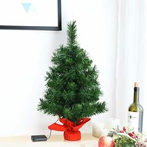 Costway クリスマスツリー 60cm ミニ LEDライト付き Christmas tree クリスマス飾り ヌードツリー_画像3