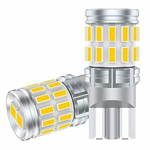 GOSMY T10 LED ホワイト 爆光 12V-24V車用 ポジションランプ ナンバー灯 ルームランプ LEDチップ28連 車検対応 6000K-6500K