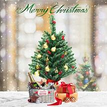 Costway クリスマスツリー 60cm ミニ mini LEDライト装飾品付き Christmas tree クリスマス飾り_画像3