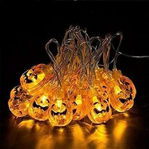OSUDRY ハロウィン 飾り かぼちゃライト LEDライト ストリングライト 屋外 ライト ソーラー充電式 30球 6m ハロウィーン 飾りライト_画像4