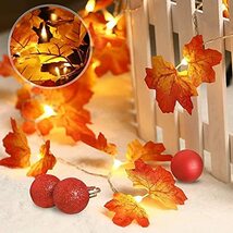 新年 飾り カエデの葉 ライト MOKIRO 感謝祭 クリスマス ツリー ライト 装飾 ストリングライト 秋 デコレーション 葉 ガーランド_画像6