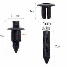 100個 6mm プッシュリベット クリップ リベット ファスナー 泥フラップ バンパー フェンダー_画像5