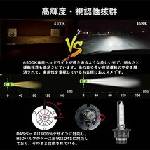 XELORD ヘッドライト D4S HID バルブ 高輝度 6500K ホワイト 純正交換用 D4S HIDライト 車検対応 12V 35W 車用 2年保証_画像4