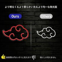 IMEGINA 赤い雲 アニメ ネオンサイン ネオンライトLEDインテリアライト ネオン管 5段階明るさ調整可能 USB給電 バー カフェ 居酒屋_画像3