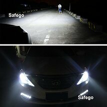 H11 LED 車用 ヘッドライト 電球 キット - Safego 車検対応 7200ルーメン H8 H9 高輝度 COB チップ搭載 LEDバルブ 変換 キット 12v 置き換_画像6