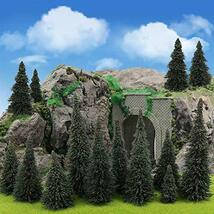 松の木モデル 樹木 モデルツリー ツリー模型 38本 HO OOゲージ用 5.2-12.6cm風景 箱庭 鉄道模型 建物模型 情景コレクション ジオラマ 教育_画像4