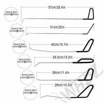 WHDZ デントリペアツール ペントレス デントリペア PDRロッド 自動ボディ へこみ修理 車雹害除去ツール ドアへこみ用 へこみハンマー_画像3