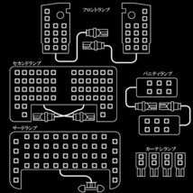 150系 プラド 3000K 電球色 LED ルームランプ 10点セット中期 後期 TX-L 5人乗り専用 ゴールデンシリーズ TRJ150 GRJ150_画像6