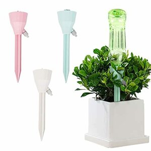 自動給水キャップ 自動給水器 3PCS 自動水やり器 植物自動じょうろ 散水 水やり 水遣り器 挿すだけ ペットボトル対応 園芸 植物 盆栽 野菜