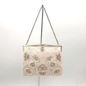  total beads handbag beads .... party rhinestone chain bag retro Vintage Japan embroidery .....[E road comfort ]