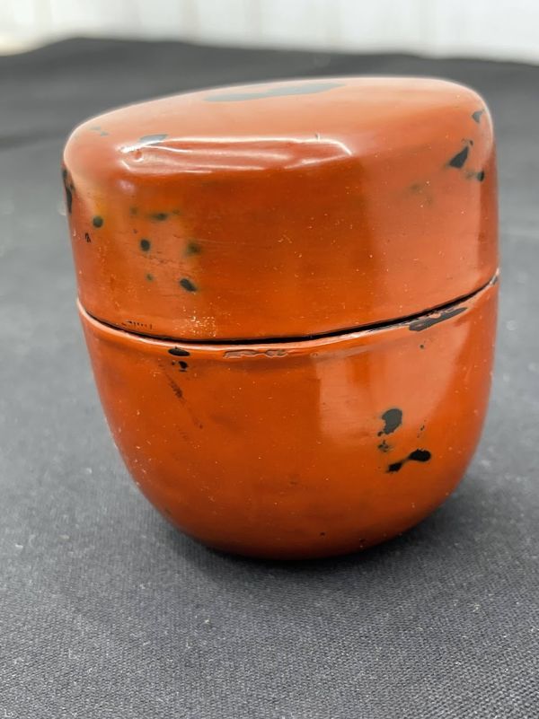 経行作根来金林寺茶器棗共箱茶道具なつめ茶入れうるし伝統