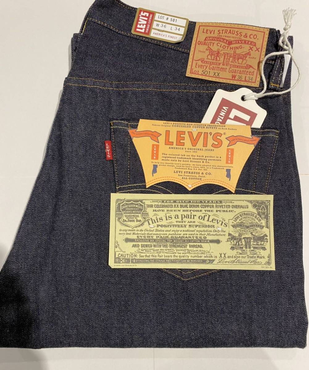 デッドストック!2008年コピーライトLEVI'S501XX 濃紺デニム ®︎タブ