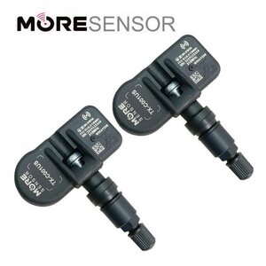 技術基準適合品 各車両用に登録してお届け! MORE SENSOR クランプイン タイヤ空気圧センサー TPMS ブラック 2個 インフィニティ 送料無料