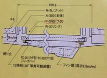 イケダ式スカッパー 3.5インチ用 フィンカバー タテ目フラット「FC-353」_画像3