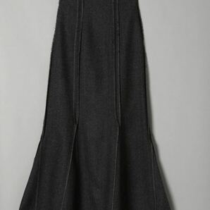 最後値下げ！ジーナシス アウトシーム マーメイド スカート グレー S ラインが綺麗です！