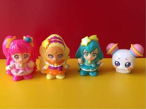 ヒロイン ソフビ 指人形サイズ 4種セット キュアスター&ソレイユ&ミルキー&フワ(スター☆トゥインクルプリキュア)すくい ミニ フィギュア