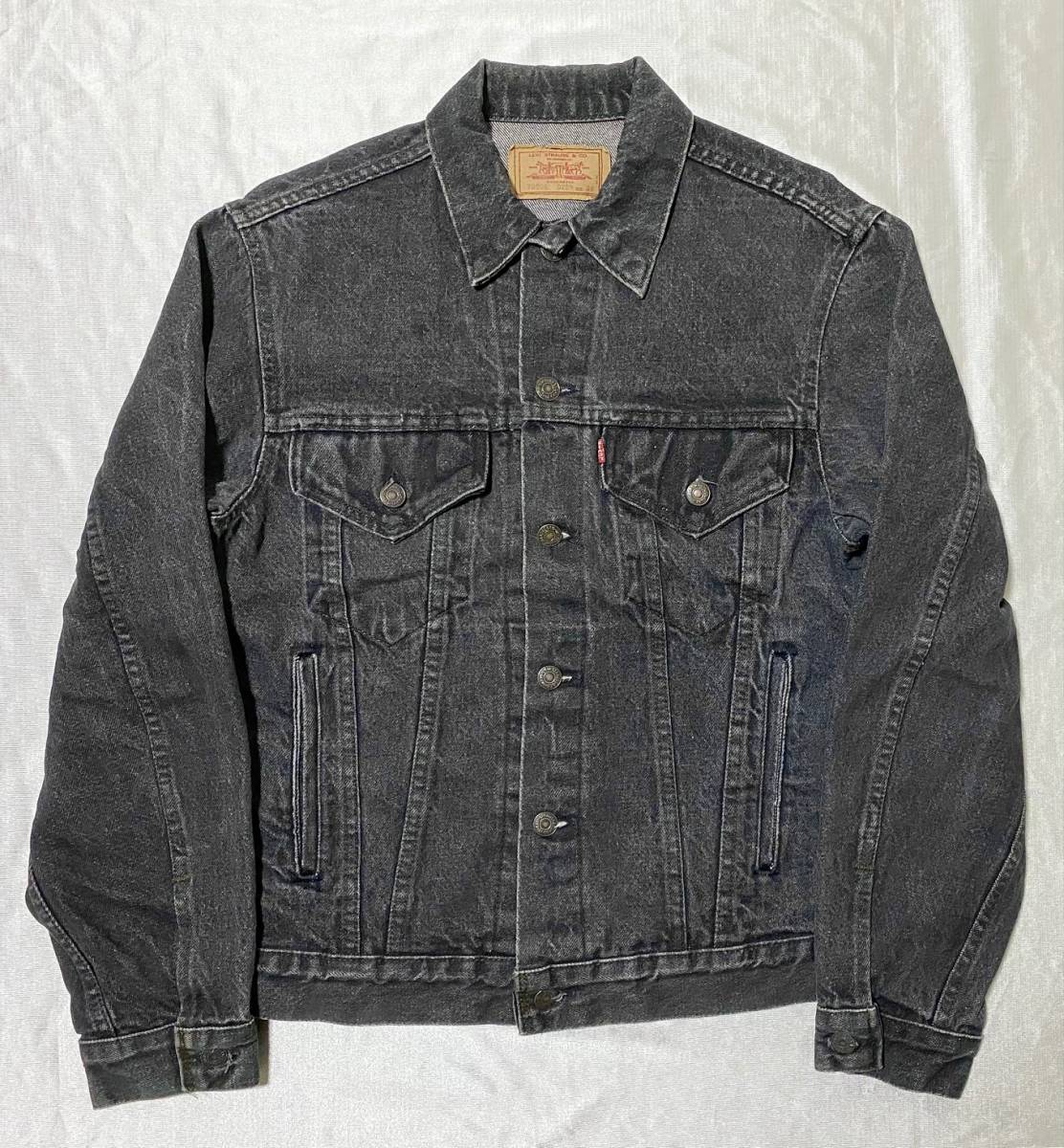 80s Levi's リーバイス 70506 0259 size 38 ブラック デニム ジャケット 先染め MADE IN USA アメリカ製 ビンテージ