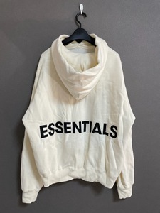 希少 FOG ESSENTIALS HOODIE 2018 初期 ロゴ バックプリント スウェット パーカー エッセンシャルズ S