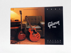 【中古：長期保管品：美品】Gibson GUITAR CATALOGUE 2001 カタログ ギブソン 横