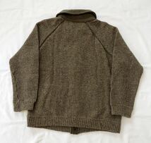 80s rito uomo vintage wool shawl collar cardigan made in italy ビンテージ ウール ショールカラー カーディガン モヘア ニット ネップ_画像3