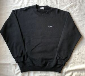 90s NIKE sweat shirt ナイキ スウェット スウォッシュ 黒 ブラック カナダ製 チャンピオン アメリカ cリバースウィーブ シュプリーム