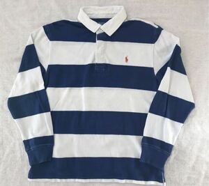 POLO ay Ralph Lauren rugby shirt ポロバイラルフローレン ラガーシャツ 長袖 ボーダー アメリカ ビンテージ ポロシャツ シャツ 鹿子