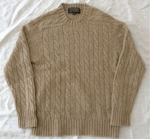 80s BROOKS BROTHERS vintage Shetland wool knit sweater ブルックスブラウザーズ ウール セーター アメリカ ビンテージ RRL Ralph Lauren