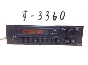 TOYOTA( Toyota ) 86120-52B30 AUX correspondence AM/FM radio Hiace prompt decision guaranteed 